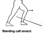 standing calf stretch standing calf stretch